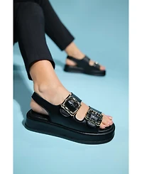 Prologue Shoes Slope Double Strap Sandal (Women)