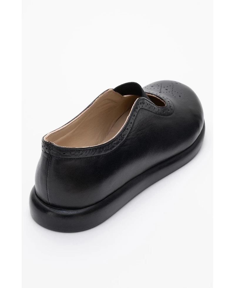 Chelle Elastic Leather Flat (Women)