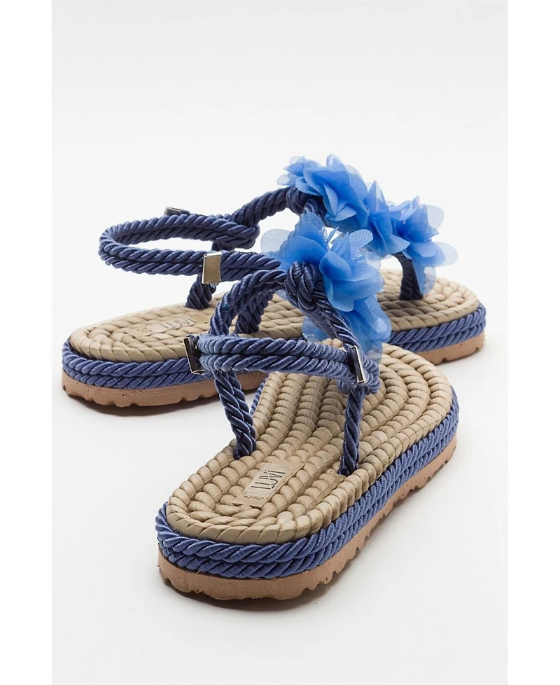 Prologue Shoes Santra Lace-Up Thong Sandals (Women)