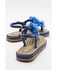 Prologue Shoes Santra Lace-Up Thong Sandals (Women)