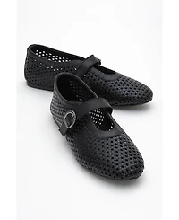 Forever & Always Shoes Mirella Braided Leather Ballet Flats (Women)