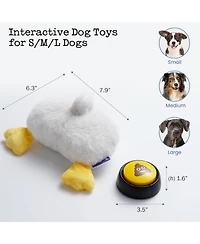 Nocciola Hilarious Farting Dog Toy, Emit Funny Farting Sounds When Press, Battery-Powered, Plush Stuffed Dog Toy for All Breeds Sizes