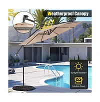 10 Feet Patio Cantilever Umbrella with Tilting System