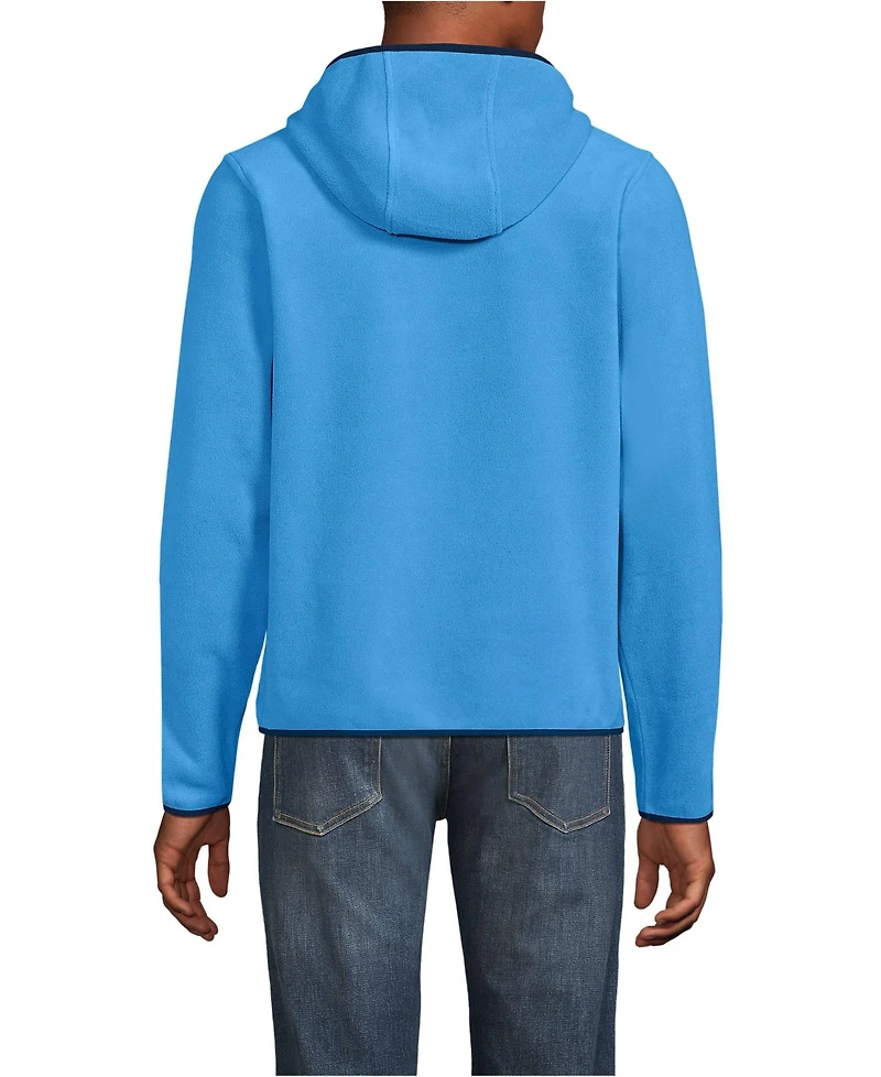 Lands' End Men's Anyweather Fleece Hooded Full Zip Jacket