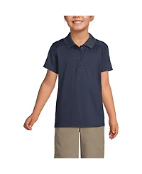 Lands' End Girls Short Sleeve Feminine Fit Rapid Dry Polo Shirt