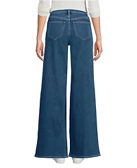 Lands' End Women's Tall Recover Denim High Rise Extra Wide Leg Jeans