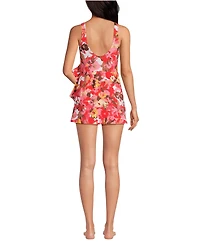 Lands' End Women's Side Tie Mini Swim Dress Swimsuit