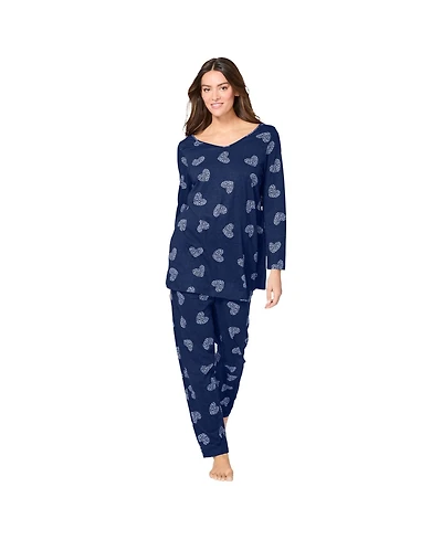Avenue Plus Body Three-Quarter Sleeve Pajama Set