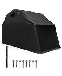 Costway 11.2' x 4.5' x 6.3' Waterproof Motorbike Storage Tent Outdoor Motorcycle Shelter