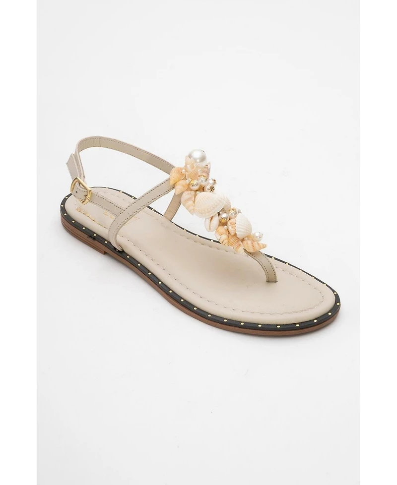 Forever & Always Shoes Joe Leather Thong Sandal