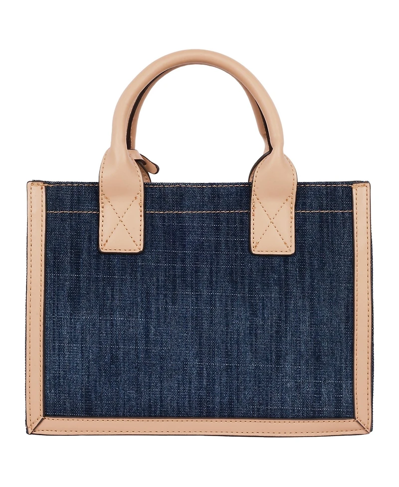 True Religion Bombe Logo Denim Tote