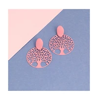 Sohi Women's Orange Tree Filigree Drop Earrings