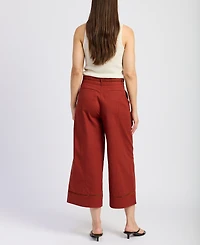 En Saison Women's Megumi Tie-Waist Mid-Rise Pants
