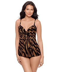 Miraclesuit Women's Raya De Safari Marina Underwire Tankini Top