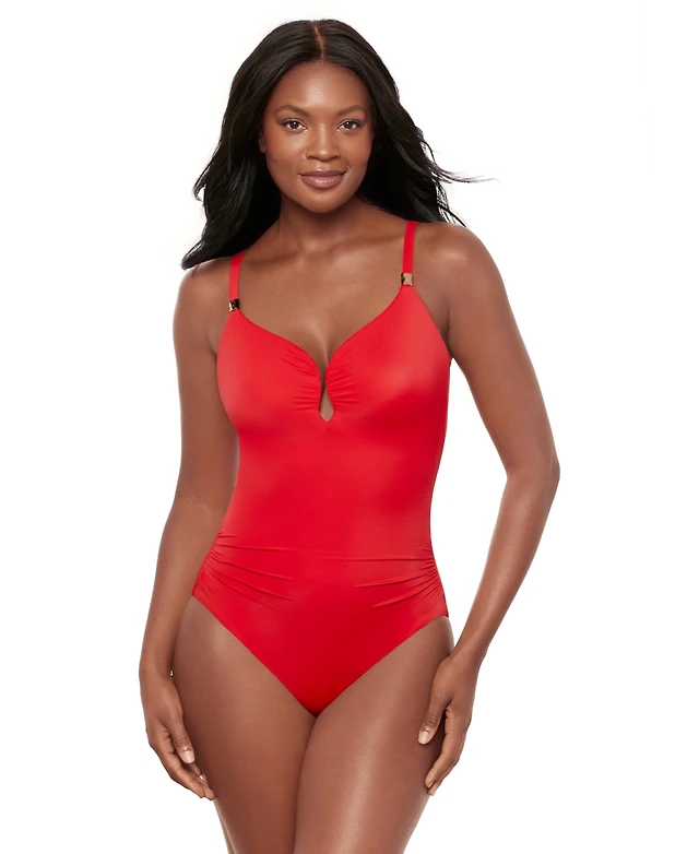 Oceanus Macys Tummy Control Swimsuit Miraclesuit Women's Rock