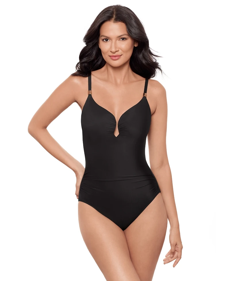 Miraclesuit Women's Rock Solid Utopia Tummy-Control Underwired One-Piece Swimsuit