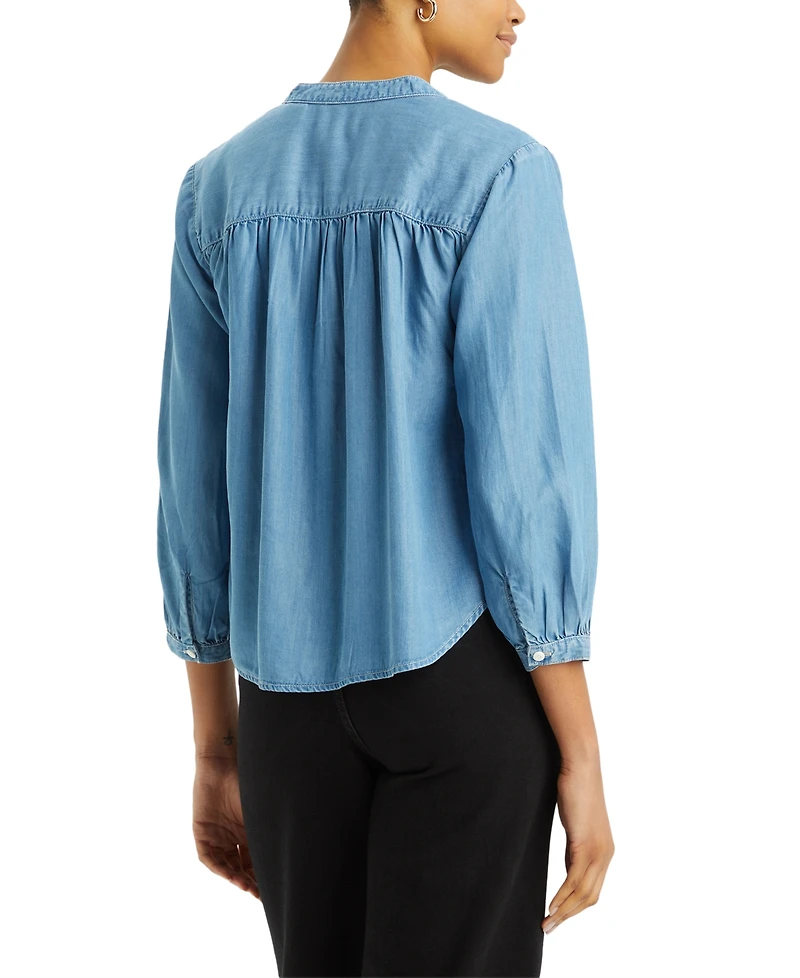 Levi's Women's Lilah Button-Front 3/4-Sleeve Blouse