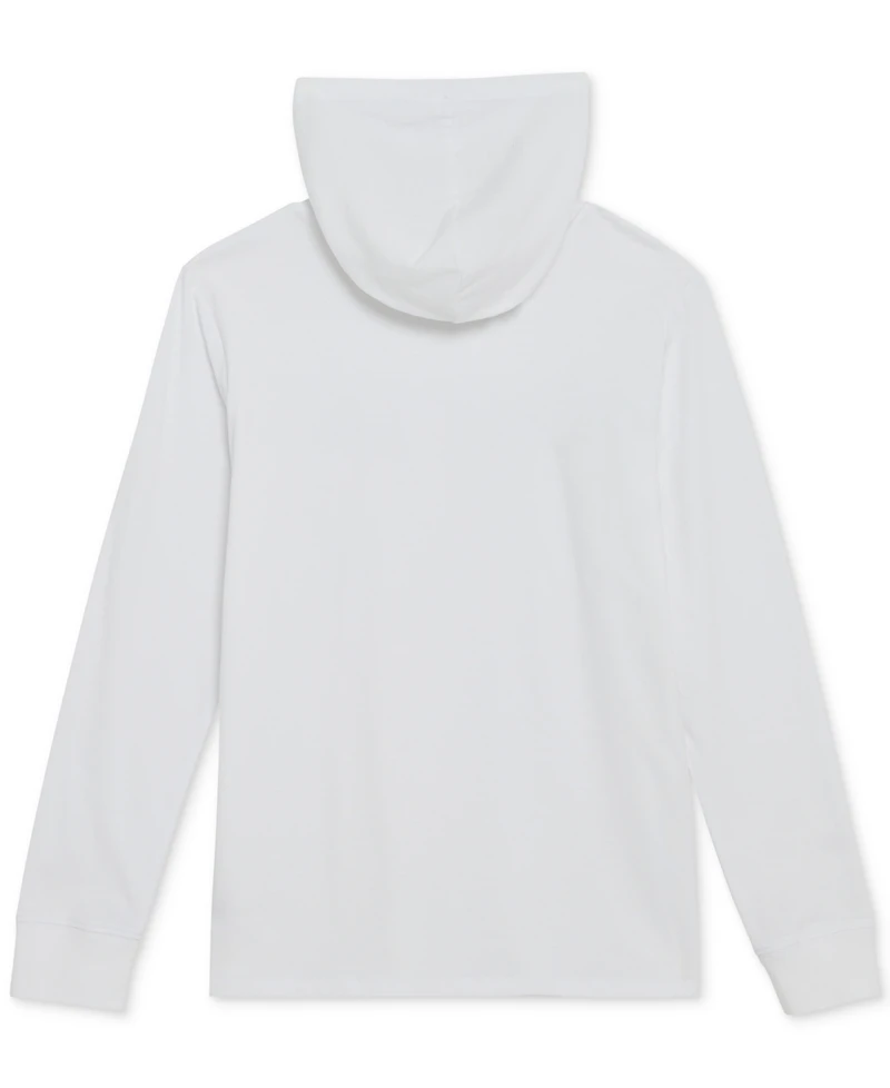Champion Big Boys Signature Logo Long-Sleeve Hooded T-Shirt