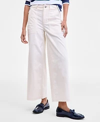 On 34th Women's High-Rise Wide-Leg Chino Pants, Macy's Exclusive