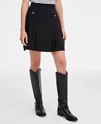 On 34th Women's Pleated Crepe Mini Skirt, Macy's Exclusive