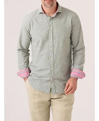 Koy Clothing Men's Cotton Linen Long Sleeve Shirt