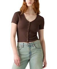 Levi's Women's Muse Short-Sleeve Button-Front Top