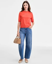 On 34th Women's Saddle Short Sleeve Sweater, Macy's Exclusive