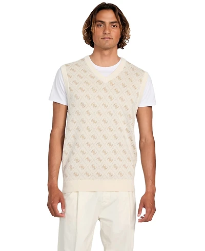 Guess Men's Horace Quattro G Logo Jacquard Sweater