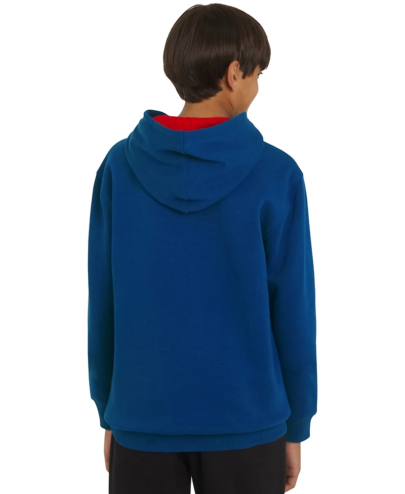 Champion Big Boys Signature Fleece Logo Hoodie
