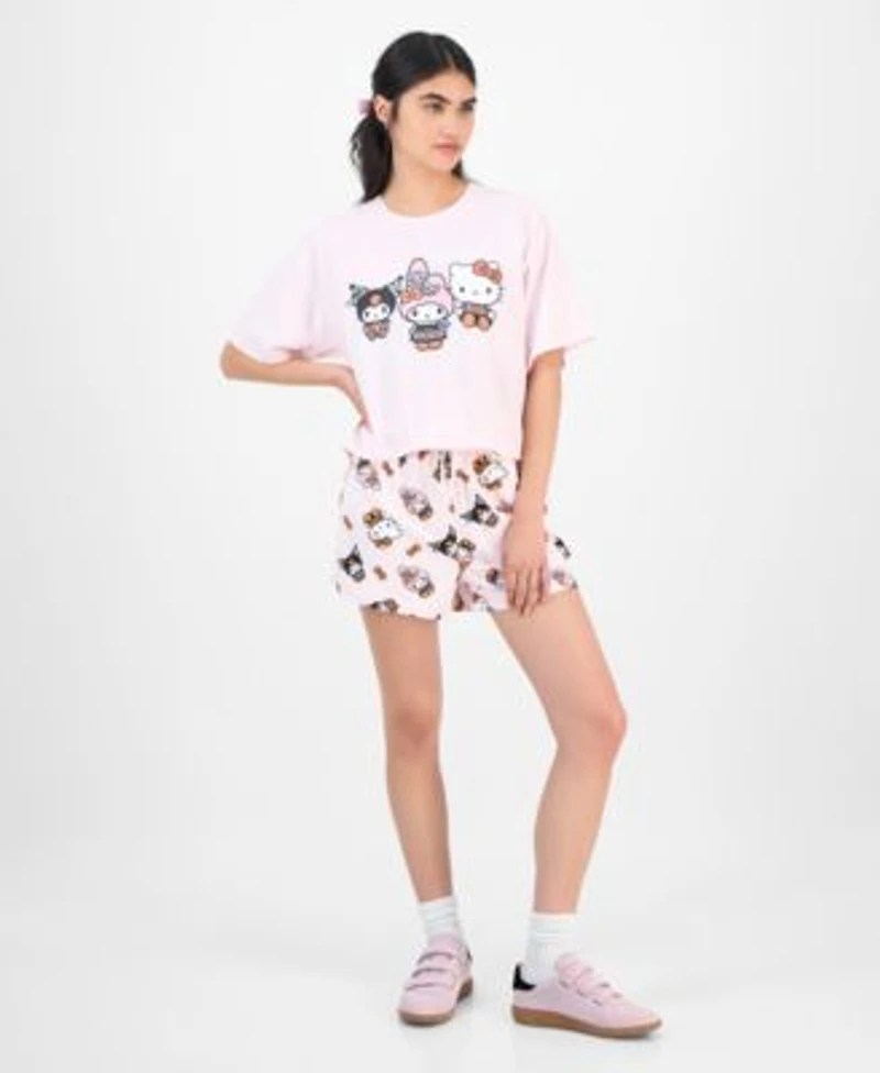 Love Tribe Juniors Spooky My Melody Trio T Shirt Shorts