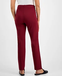 Jm Collection Women's Ponte-Knit Pull-On Ankle Pants, Exclusively at Macy's