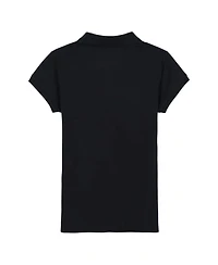 Nautica Little Girls Short Sleeve Interlock Polo Shirt
