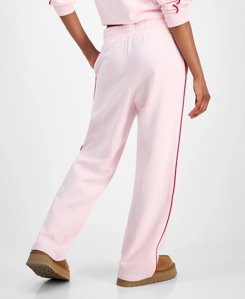 Rebellious One Juniors' V-Waist Piped Sweatpants