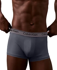 Calvin Klein Men's 3-Pack Microfiber Stretch Low-Rise Trunk Underwear