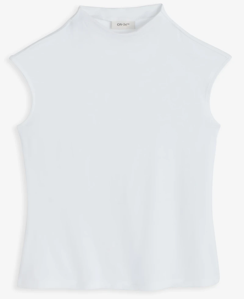 On 34th Women's Funnel Neck Sleeveless T-Shirt, Macy's Exclusive