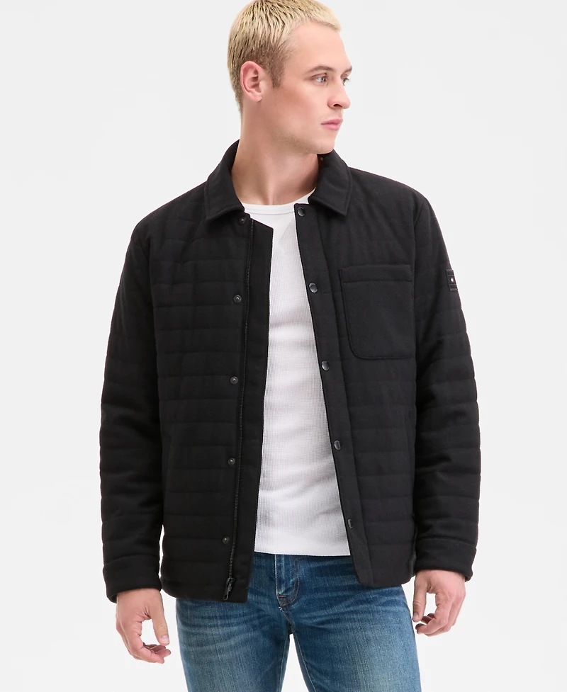 Tommy Hilfiger Men's Quilted Shirt Jacket