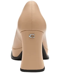 Coach Women's Sculpted Block Heel Pumps