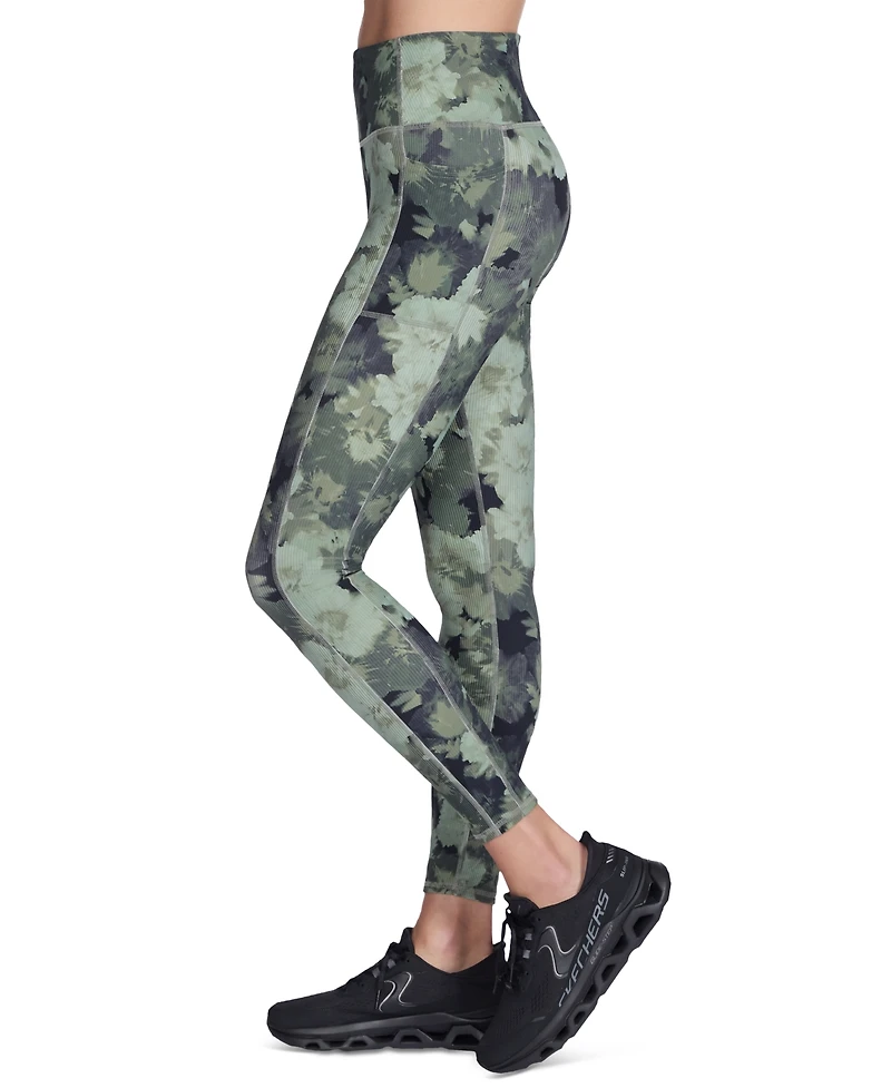 Skechers Women's GoFlex Rib Bloom Printed Leggings