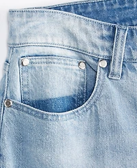 On 34th Women's High-Rise Two-Tone Barrel-Leg Jeans, Macy's Exclusive