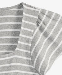 On 34th Women's Square-Neck Flutter-Sleeve Ribbed Top, Macy's Exclusive