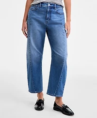 On 34th Women's Cropped High-Rise Barrel-Leg Jeans, Macy's Exclusive