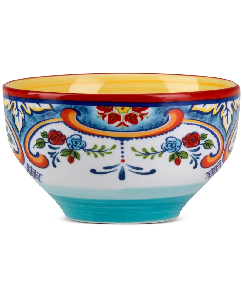 Euro Ceramica Zanzibar Cereal Bowls, Set of 4