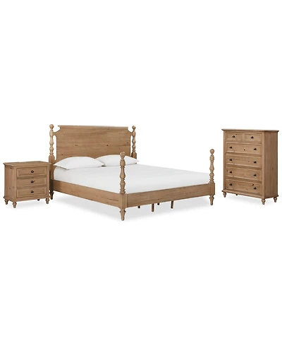 Willowmere 3-Pc. King Bedroom Set (Bed, Nightstand & Chest) Created for Macy's.
