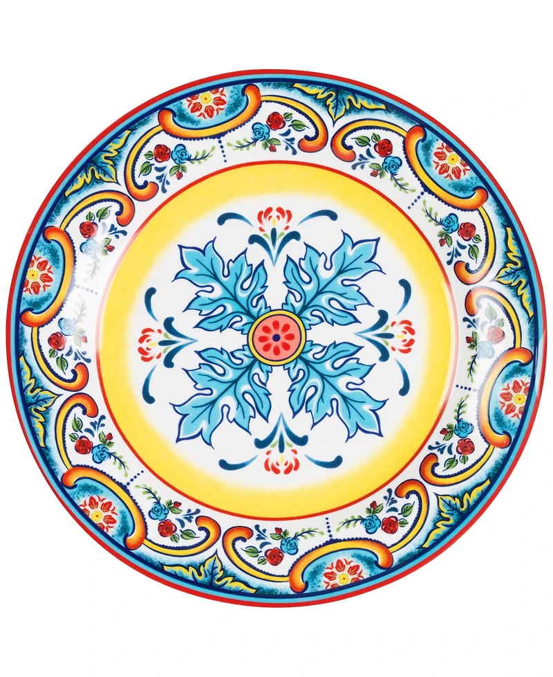 Euro Ceramica Zanzibar Salad Plates, Set of 4