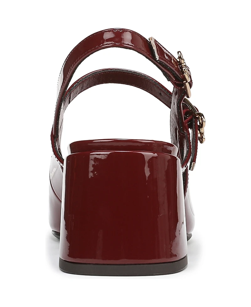 Sam and Libby Women's Grace Block Heel Slingback Mary Jane Pumps