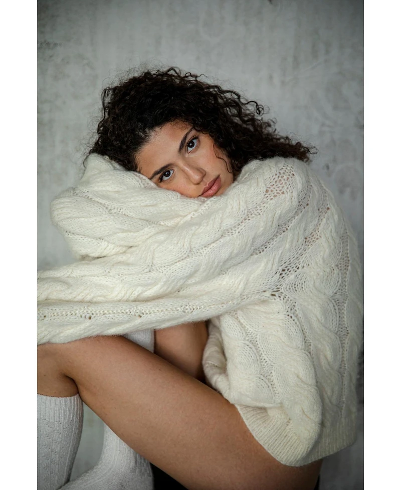 Sskein Women's Tomo Cable Handknit Sweater