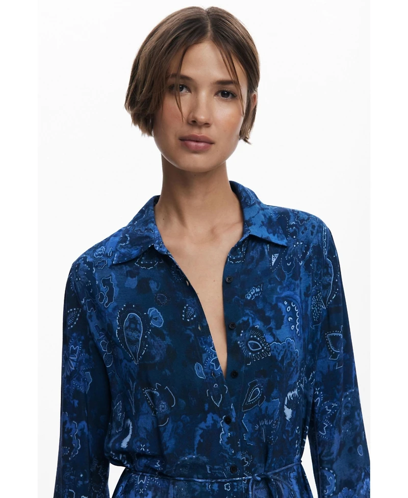 Desigual Women's Paisley shirt dress