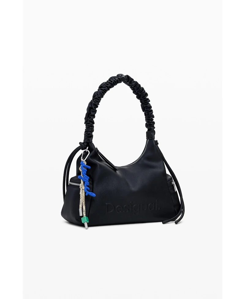 Desigual Women's Medium 3D logo bag with ruched handle
