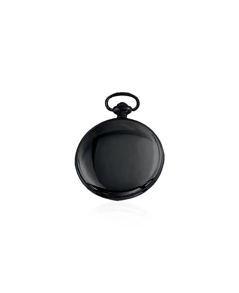 Bling Jewelry Open Face Two Tone Daddy Father Gift Word Dad Pocket Watch Gold Silver Plated Finish With Long Chain