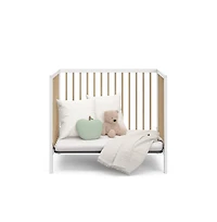 Graco Teddi 4-in-1 Convertible Mini Crib - White with Driftwood